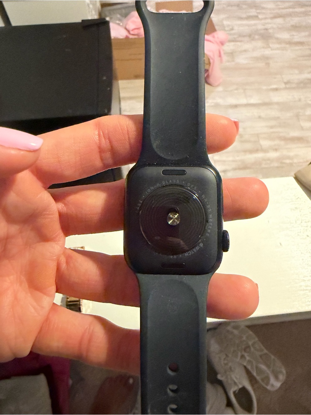 Apple Smartwatch with Black Sport Band